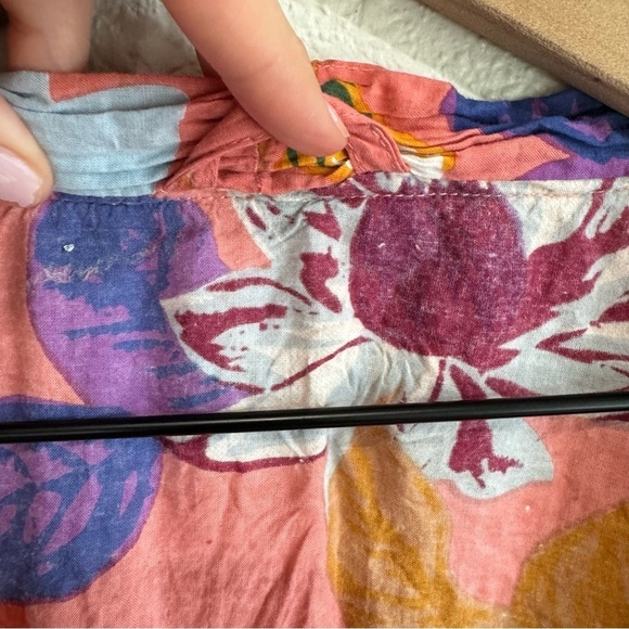 Boho Women's Floral Bright Kimono Cardigan One Size Tropical Vacation Casual - Picture 2 of 11